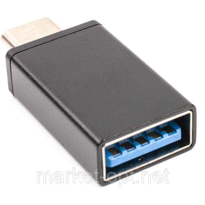 Адаптер PowerPlant USB Type-C (M) — USB 3.0 Type-A (M), фото 1