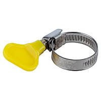 Хомут черв'ячний неіржавкий з метеликом 9 мм D16-27 мм 25 шт. SIGMA (2512041)