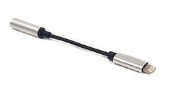 Аудіо - перехідник PowerPlant Lightning - Jack 3.5 мм, 0.1 м