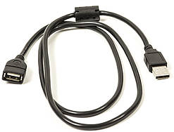 Кабель PowerPlant USB 2.0 AF — AM, 1.0 м, One ferrite