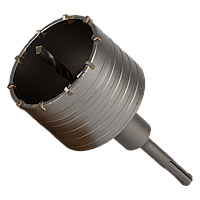 Коронка для бетону Ø80×70 мм 10 зубців + хвостовик 110 мм SDS-plus GRAD (1514405)