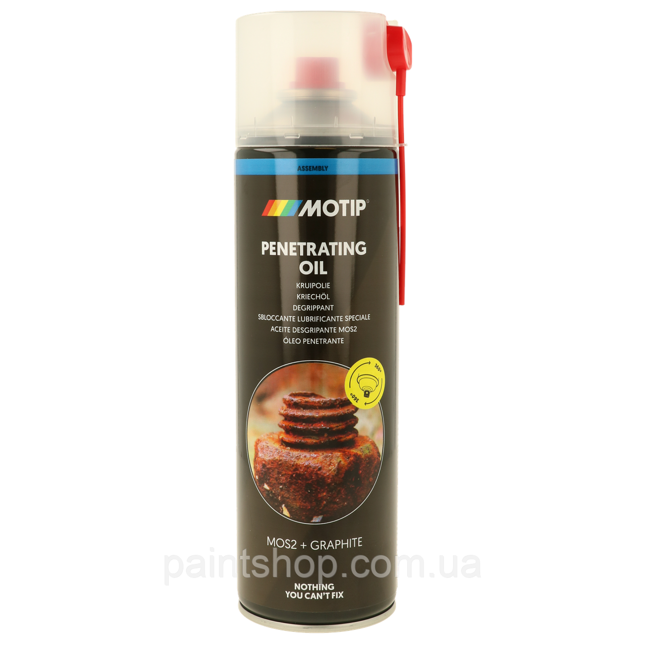 Мастило проникаюче рідкий ключ з графітом й MoS2 Motip Penetrating Oil 500 мл, фото 1