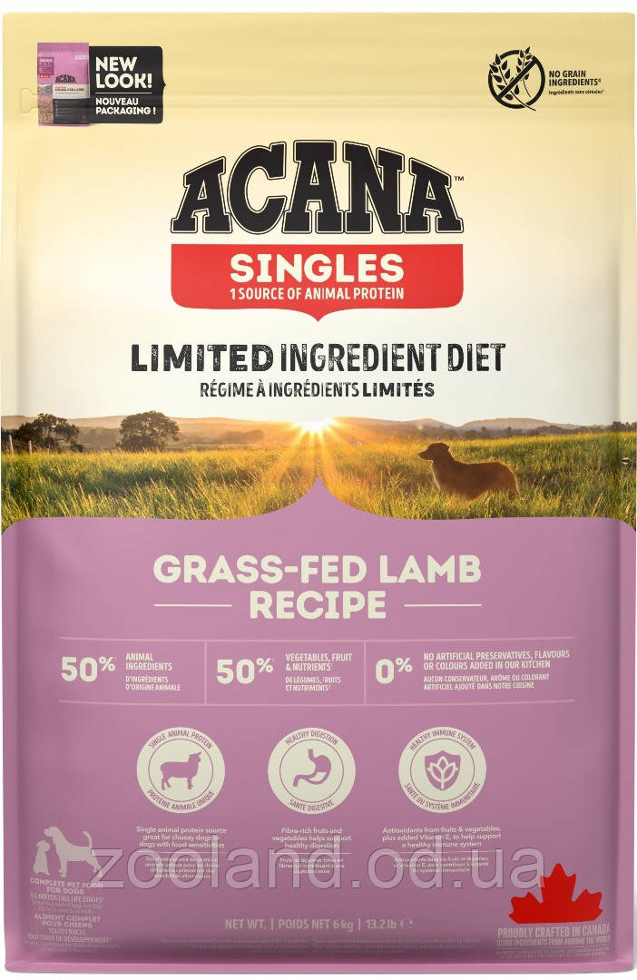 A57060 Acana Grass-Fed Lamb, 6 кг