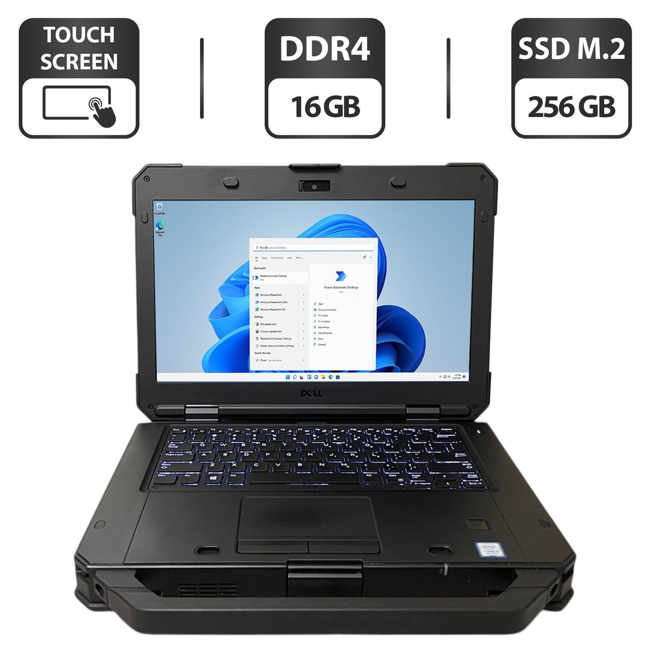 Захищений ноутбук Dell Latitude 5424 Rugged/ 14" 1920x1080 Touch/ i5-8350U/ 16GB RAM/ 256GB SSD/ UHD 620