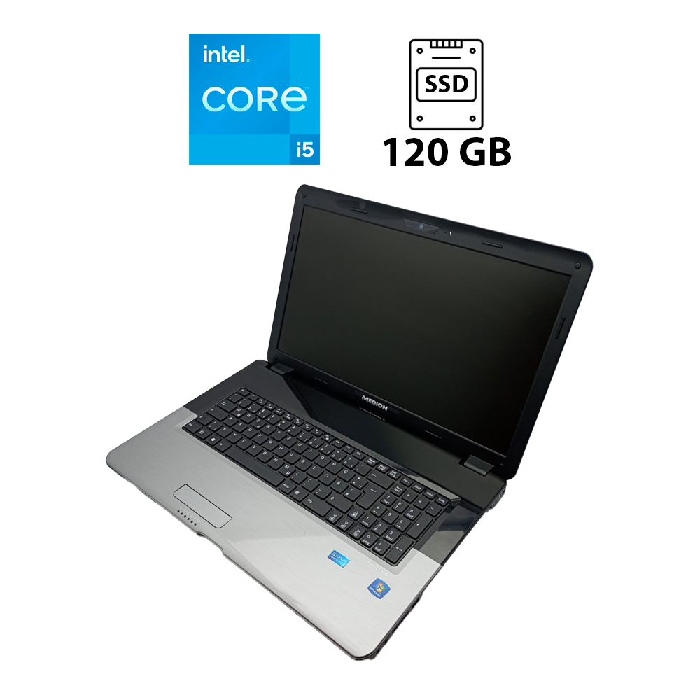 Ноутбук Acer Medion E7222/ 17.3" (1600x900)/ Core i5-2540M/ 6 GB RAM/ 120 GB SSD/ HD 3000