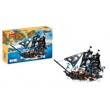 Конструктор COGO 3120 Піратські кораблі (807 елм.) Фрегат в коробці 63.5х42.5 см, фото 1