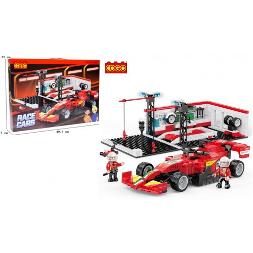 Конструктор COGO 3462 Автомобілі (502 елм.) Спорт Ф-1 в коробці 49.5х35 см