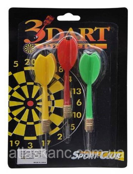 Дротики для дартсу 3 штуки в блістері Jambo 10265, фото 1