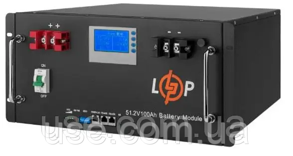Акумулятор lp lifepo4 48V, 100Ah, ампер годин, аг, акб LogicPower, літій залізо фосфатний