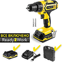 Акумуляторний дриль-шуруповерт Trotec PSCS 11-20V 2 швидкості крутний момент 35 Нм Li-Ion кейс у комплекті