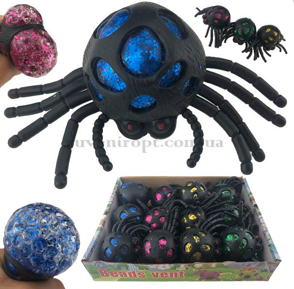 Антистрес павук гідрогель в асортименті, фото 1