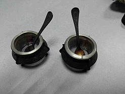 Сільничка-перечниця ємності для спецій Б/У VTG Солонка Hommet на ніжках із ложечкою