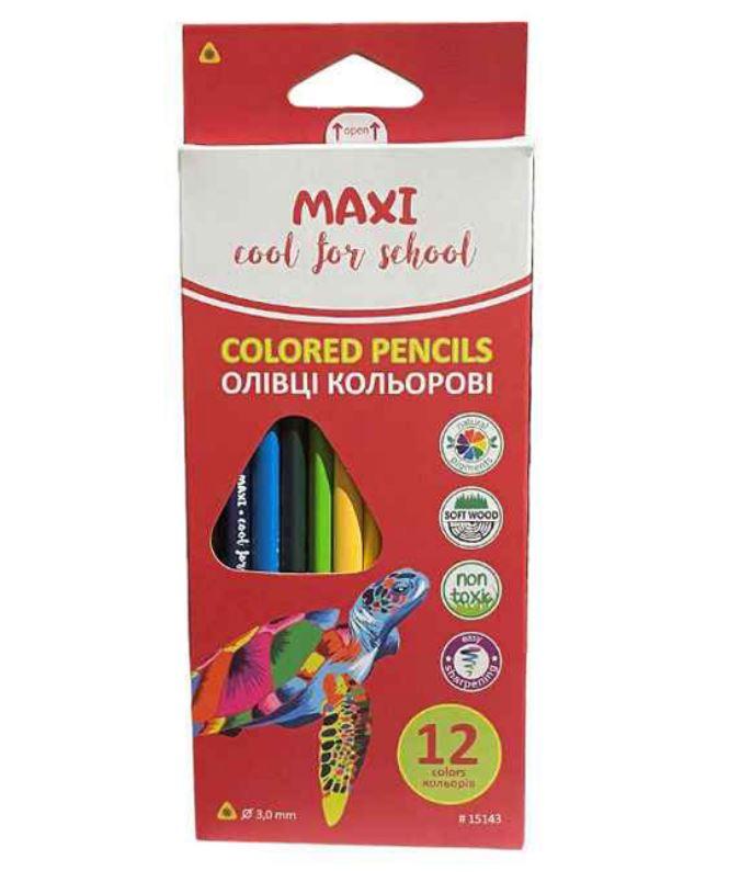 Олівці Maxi трьохгранні 12 кол