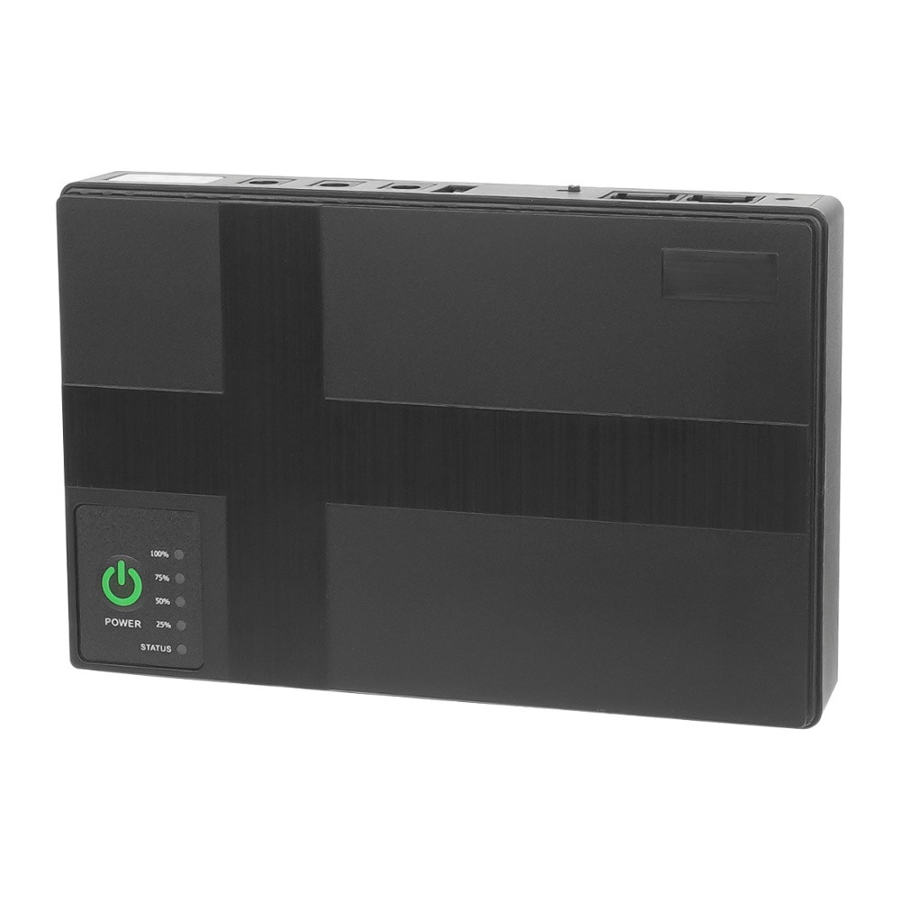 Джерело безперебійного живлення для мережевого обладнання DC1018P 12 V / 9 V / 5 V 10400 mAh чорний