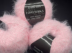 Long Norka Avanti Yarn(еко-норка)-14 ніжно-рожевий