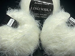 Long Norka Avanti Yarn(еко-норка)-02 молочний
