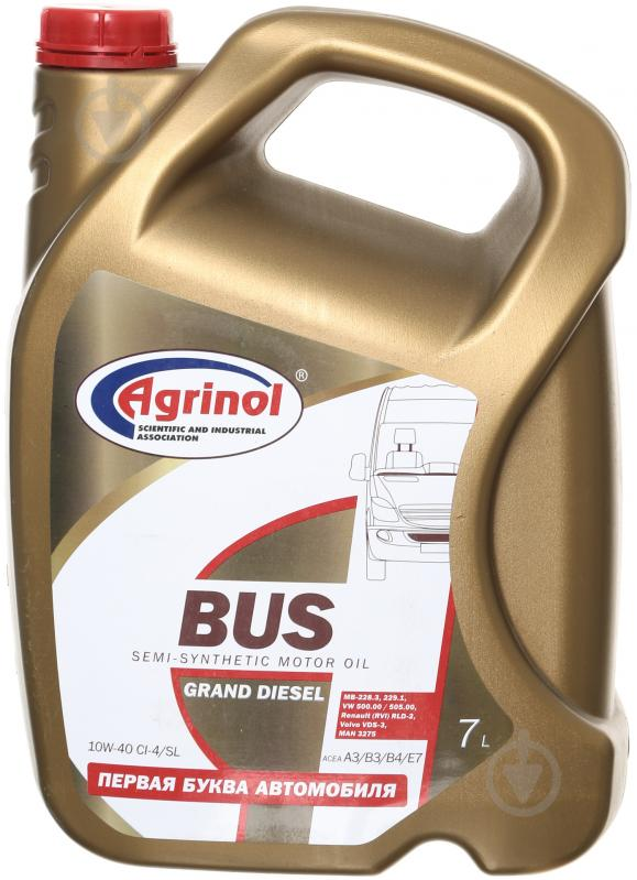 Моторна олива Agrinol BUS 10W-40 CI-4/SL 7 л Агрінол, фото 1