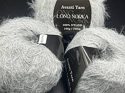 Long Norka Avanti Yarn(еко-норка)-08 сірий