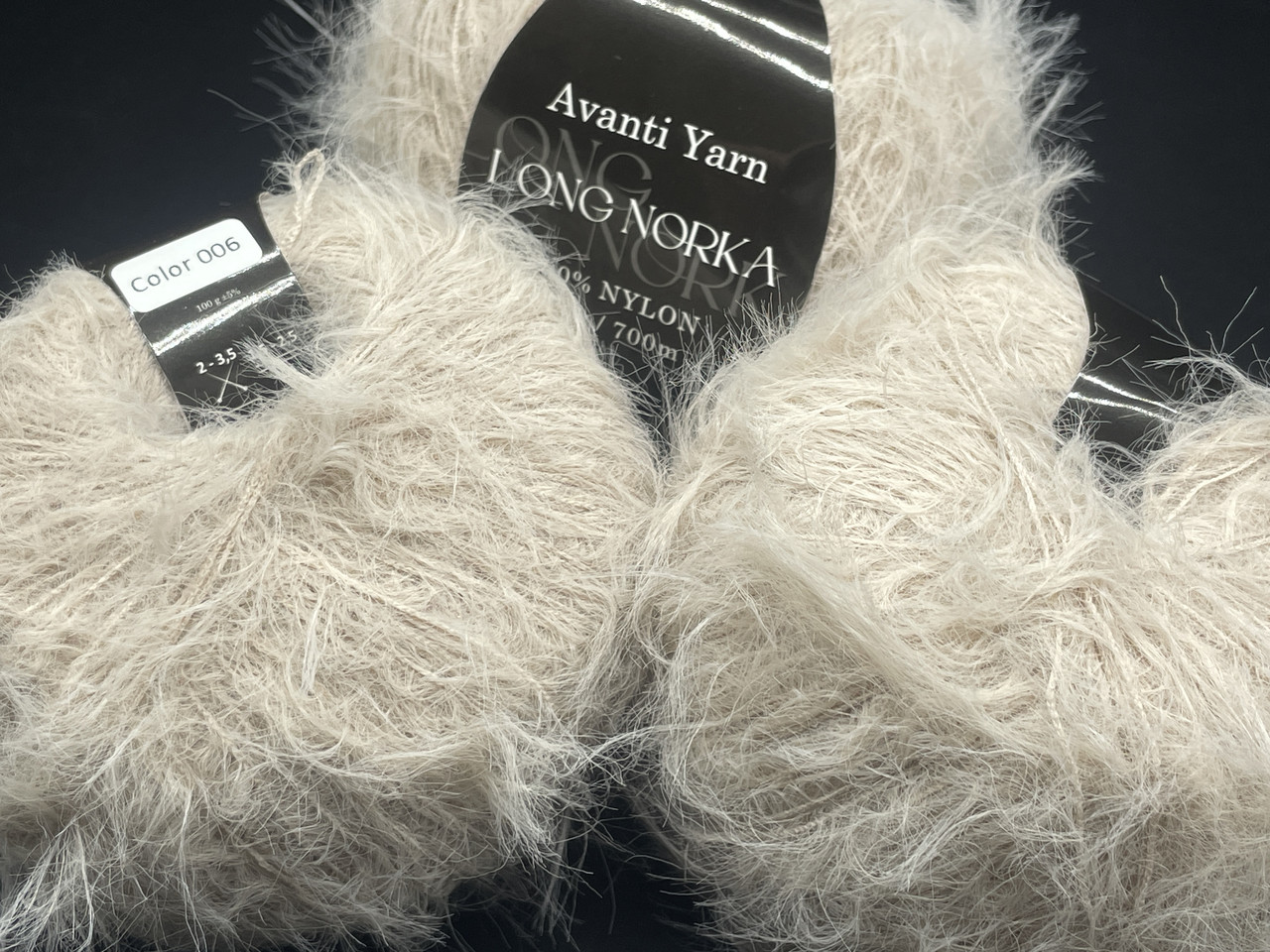 Long Norka Avanti Yarn(еко-норка)-06 беж, фото 1