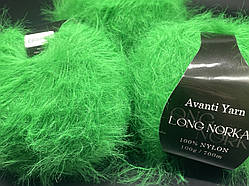 Long Norka Avanti Yarn(еко-норка)-17 ярко-зелений