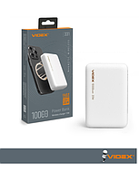 Повербанк із бездротовою зарядкою 10000mAh VIDEX VPB-331 PD20W White