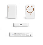 Повербанк із бездротовою зарядкою 10000mAh VIDEX VPB-331 PD20W White, фото 3