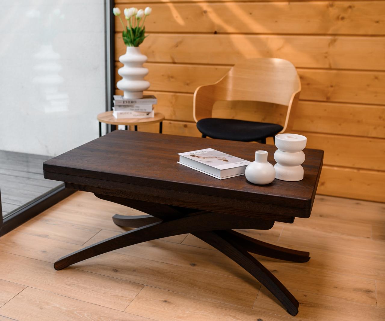 Стіл трансформер Spider 3 в 1 (коричневий), фото 1