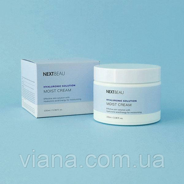 Зволожувальний крем із гіалуроновою кислотою Nextbeau Hyaluronic Solution Moist Cream 100 мл