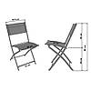 Стілець садовий розкладний зі спинкою Bonro B-5055 чорний текстиль для природи відпочинку дачі саду, фото 10