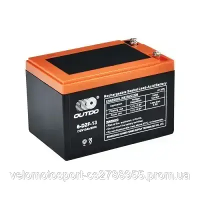 Акумулятор тяговий промисловий OUTDO 12 V 12 Ah 6-DZF-13 (6-DZM-13)