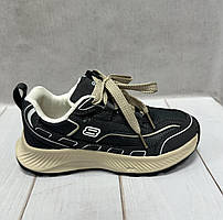 Дитячі стильні кросівки Jong Golf аналог Skechers 32-35 темно сірі