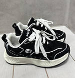 Дитячі стильні кросівки Jong Golf аналог Skechers  34  22 см  чорні, фото 3
