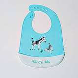 Силіконовий нагрудник "заєць", фото 3