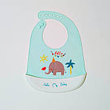 Силіконовий нагрудник "жирафа", фото 4