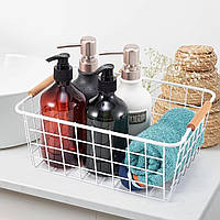 Кошик для зберігання металевий White, 22х28х12.5 см