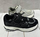 Тканинні стильні дитячі кросівки Jong Golf сітка 34 21.8 см сірі, фото 6