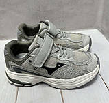 Тканинні стильні дитячі кросівки Jong Golf сітка 34 21.8 см сірі, фото 2