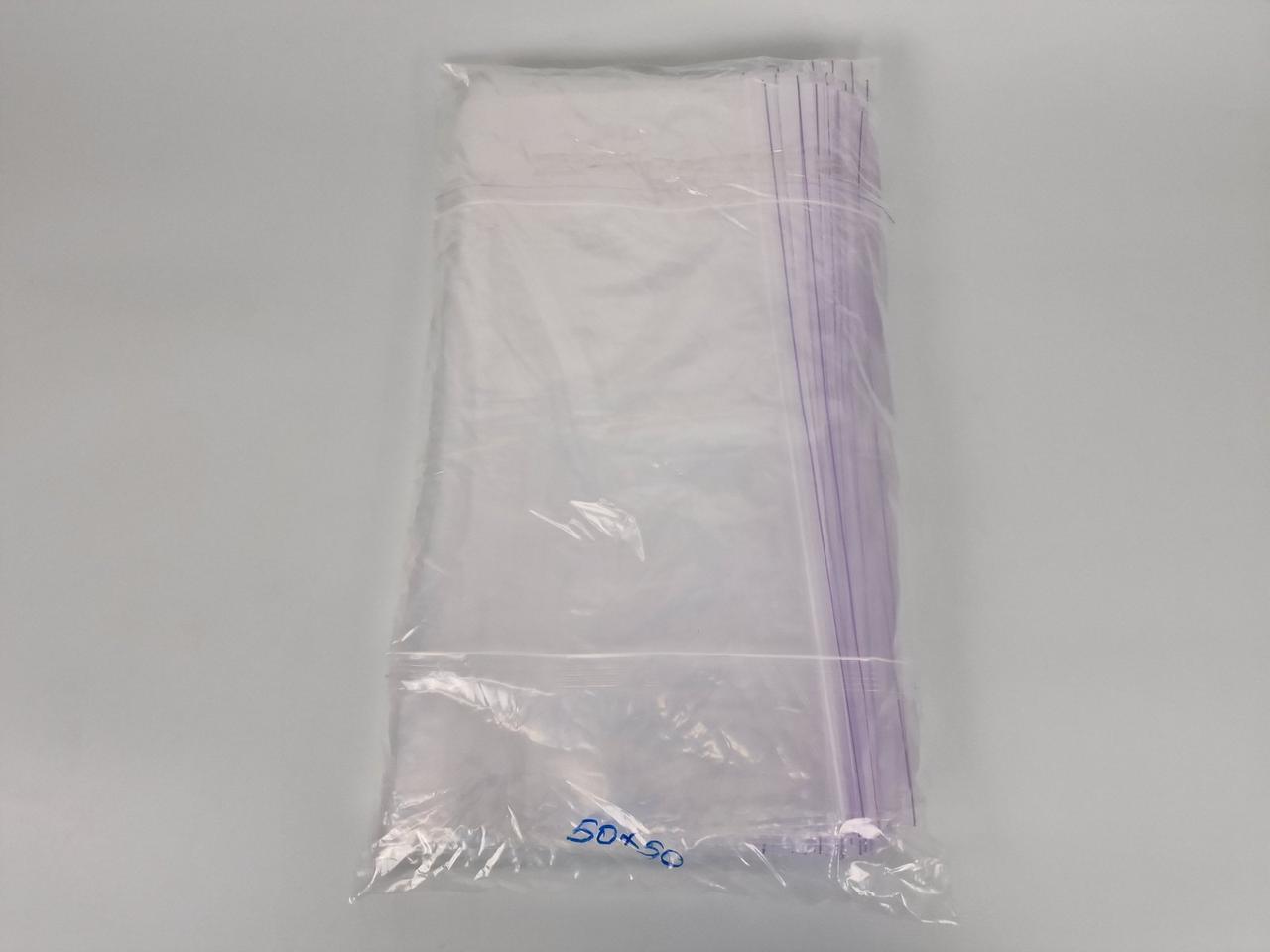 Пакет із замком Zip-lock 50х50(100 шт.) (1 пачка), фото 1