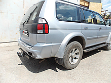 Фаркоп Mitsubishi Pajero Sport 1998-2008 (Мітсубісі Паджеро Спорт) без підрізу бампера, фото 5