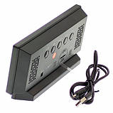 Годинник мережевий VST-897-4, яскраво-зелені написи,температура, USB, фото 3