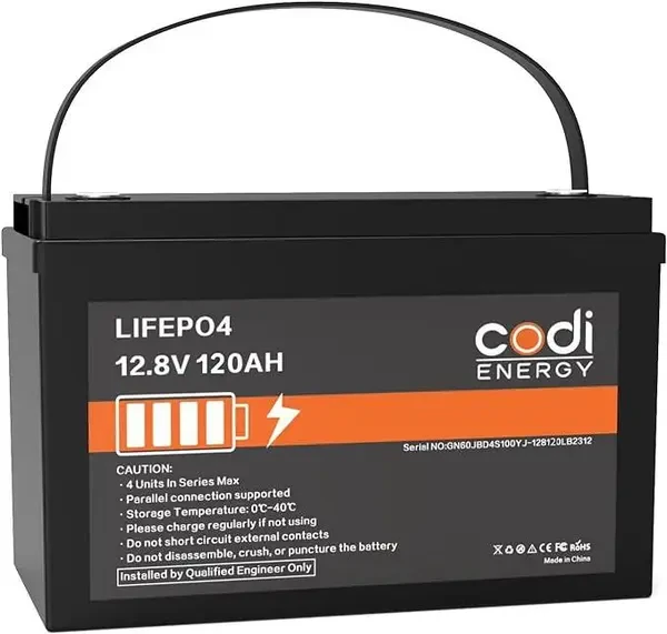 Акумуляторна батарея CODI LiFePO4 12,8V 120Ah на 4000 циклів
