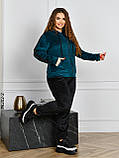 6202-2 Спортивний костюм жіночий велюр напівбатал (4 од: 48,50,52,54), фото 5