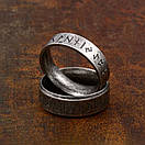 Перстень чоловічий сталевий ROD KOLO 19 каблучка кільце з нержавіючої сталі 316L з Рунами, фото 4