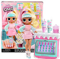 Лялька LOL Surprise OMG Sweet Nails Candylicious Sprinkles Cafe - ЛОЛ ОМГ Кафе Конделелішнс Спрінклс