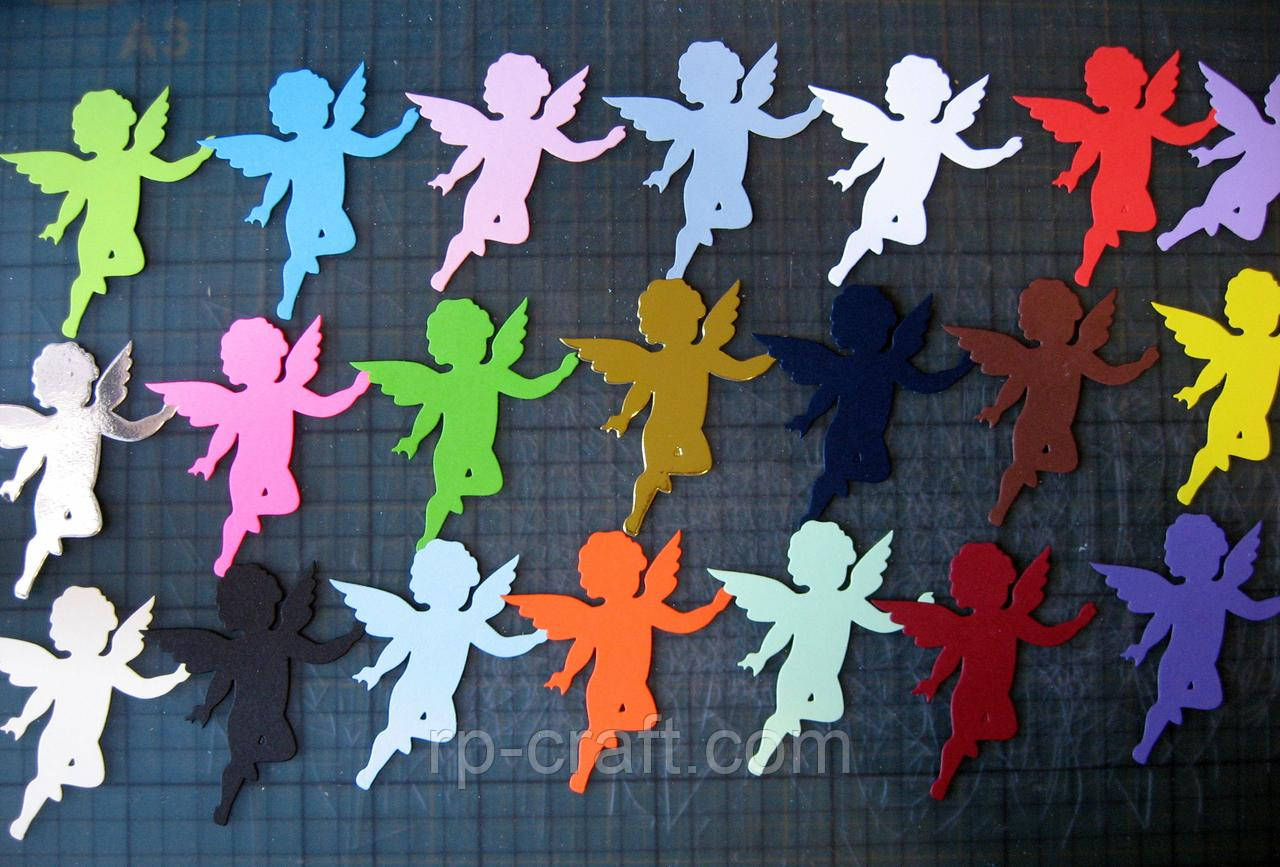 Вирубка з паперу та картону. Купідон, 65х73 мм, фото 1