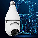 Камера відеоспостереження лампочка CAM L1 E27 WIFI IP 360/90 поворотна, фото 4