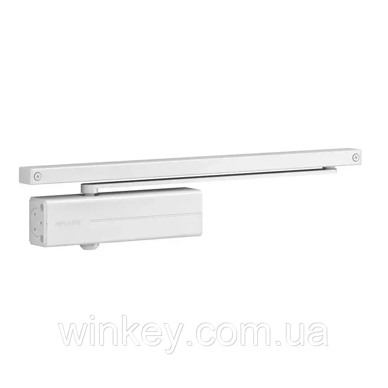 Дотягувач дверний ASSA ABLOY DC135 з шиною білий