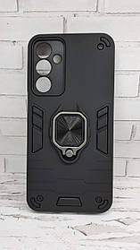 Чохол накладка для Samsung Galaxy A16 5G протиударний бампер із кільцем чорний