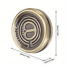 Магнітний слайдер антистрес MILK DEVIL GOLD іграшка з металу фіджет EDC Золотистий, фото 2