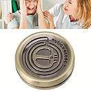 Магнітний слайдер антистрес MILK DEVIL GOLD іграшка з металу фіджет EDC Золотистий, фото 3